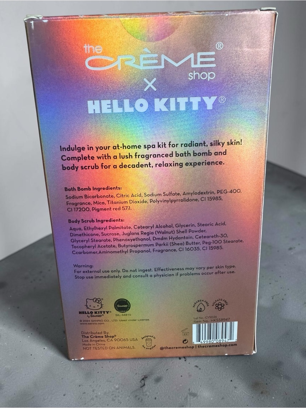 The Crème Shop x Hello Kitty Silky Skin Spa Set in Peach Petals - Picture 4 of 4